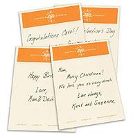 Hand-written Gift Cards
